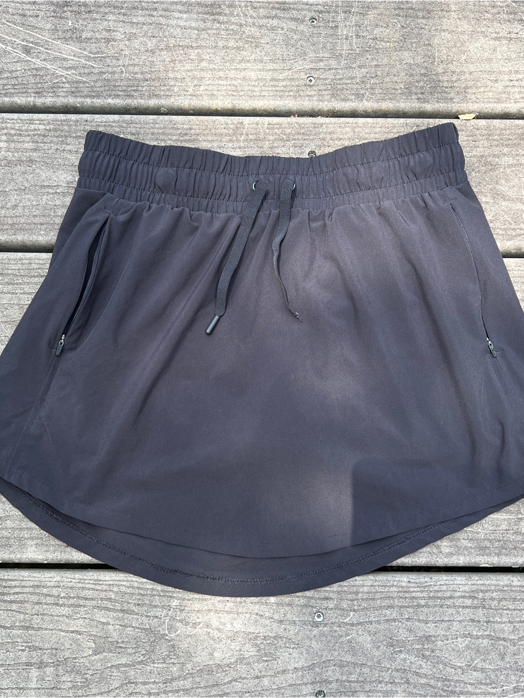 All In Motion: Black Athletic Skort With Pockets And Drawstring Waist. Size M.